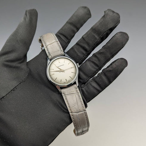 英国ヴィンテージ ガラード 機械式腕時計 メタルケース 動作良好